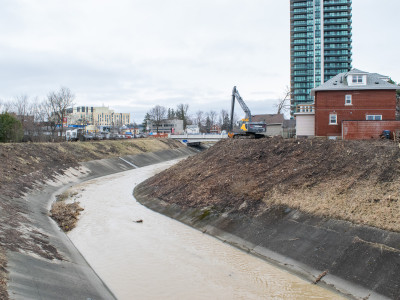 Brampton residents demand answers about Etobicoke Creek clearcutting as part of Riverwalk project