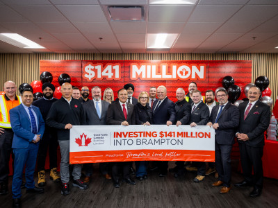 Coke Canada invests $141 million to expand Brampton operations