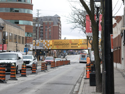 Downtown Brampton parking garage being demolished for Patrick Brown’s mystery ‘Innovation Centre’