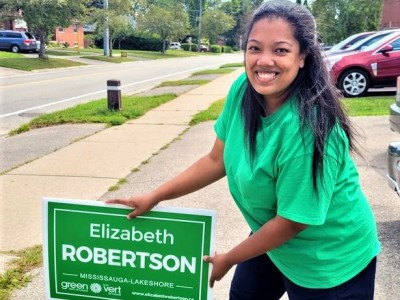 Green candidate Elizabeth Robertson: justice for nature in Mississauga—Lakeshore & money for cities