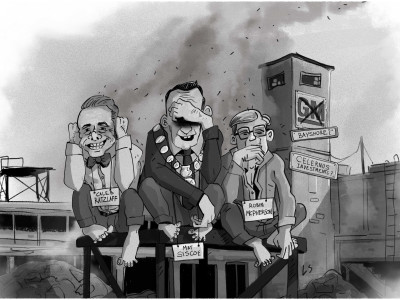 Hear no evil, see no evil, speak no evil in St. Catharines
