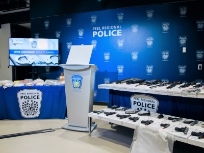 Historic seizure of guns and drugs highlights continuing criminal violence in Peel