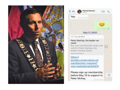 Patrick Brown appears to have violated rules by secretly directing City staff to campaign for Peter MacKay