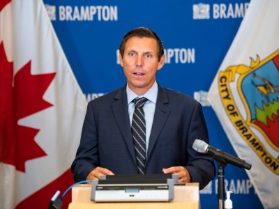 Patrick Brown dodging questions about his spending & disturbing conduct inside City Hall