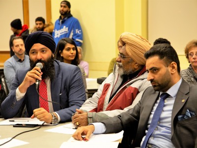 PC MPPs get a grilling after late arrival at town hall on Brampton’s healthcare crisis
