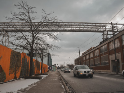 Will structural analysis of rusting catwalk over Ontario Street finally mean action at the crumbling former GM property?
