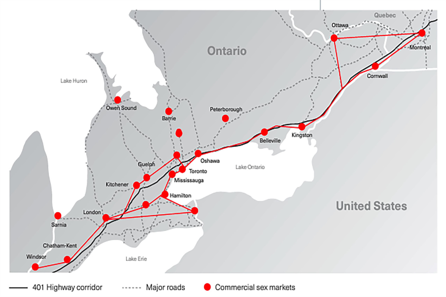 10 years of data show Ontario is a hub for human traffickers, and it’s only getting worse 