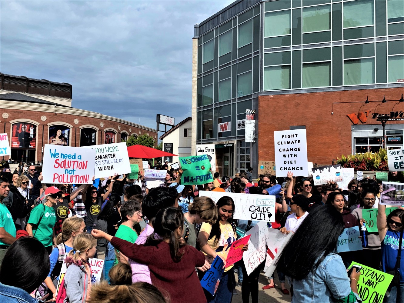 As Brampton’s youth climate activists descended on Garden Square one incumbent promised more