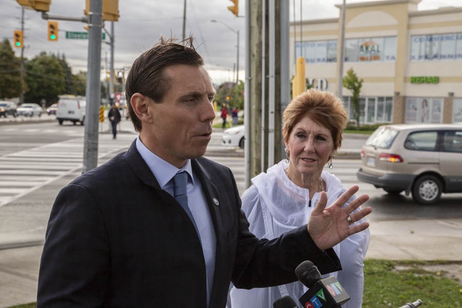 Patrick Brown promises better GO Train service, transit funding to combat increasing traffic congestion