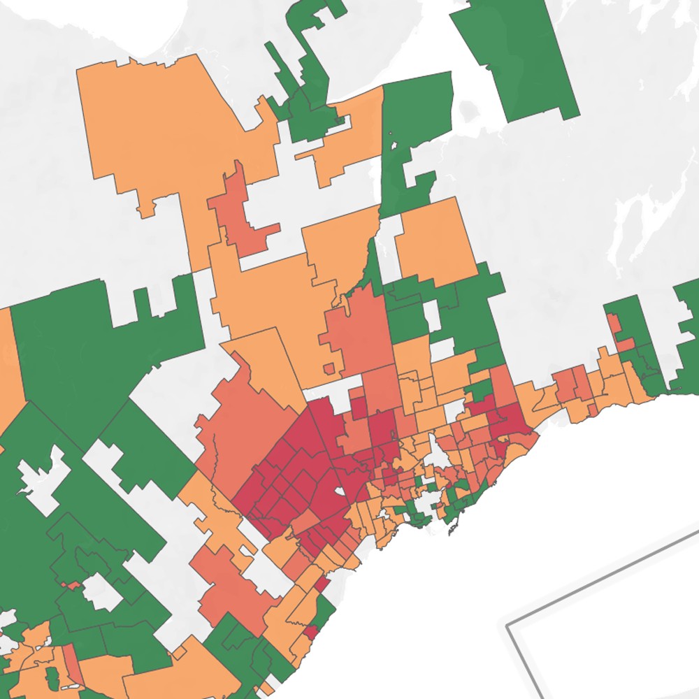 Peel neighbourhood positivity rates as high as 20%