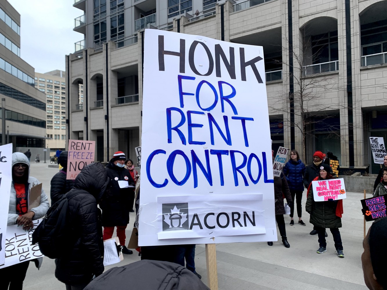 Protesters call on provincial housing minister to freeze sky-high rental rates